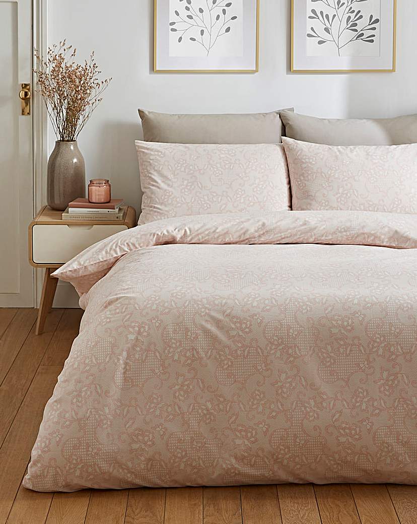 Lace Print Duvet Set