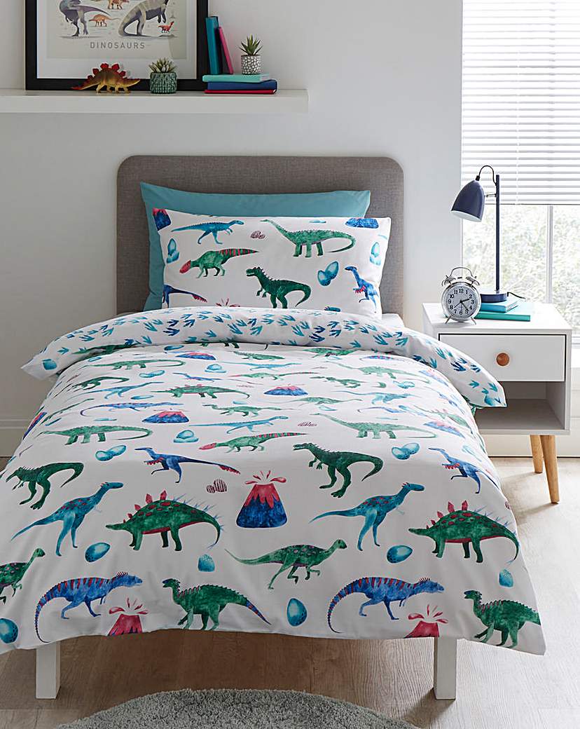 Dino's & Volcano's Reversible Duvet Set