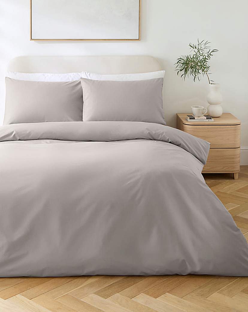 Non Iron Plain Dye Duvet Cover Mink …