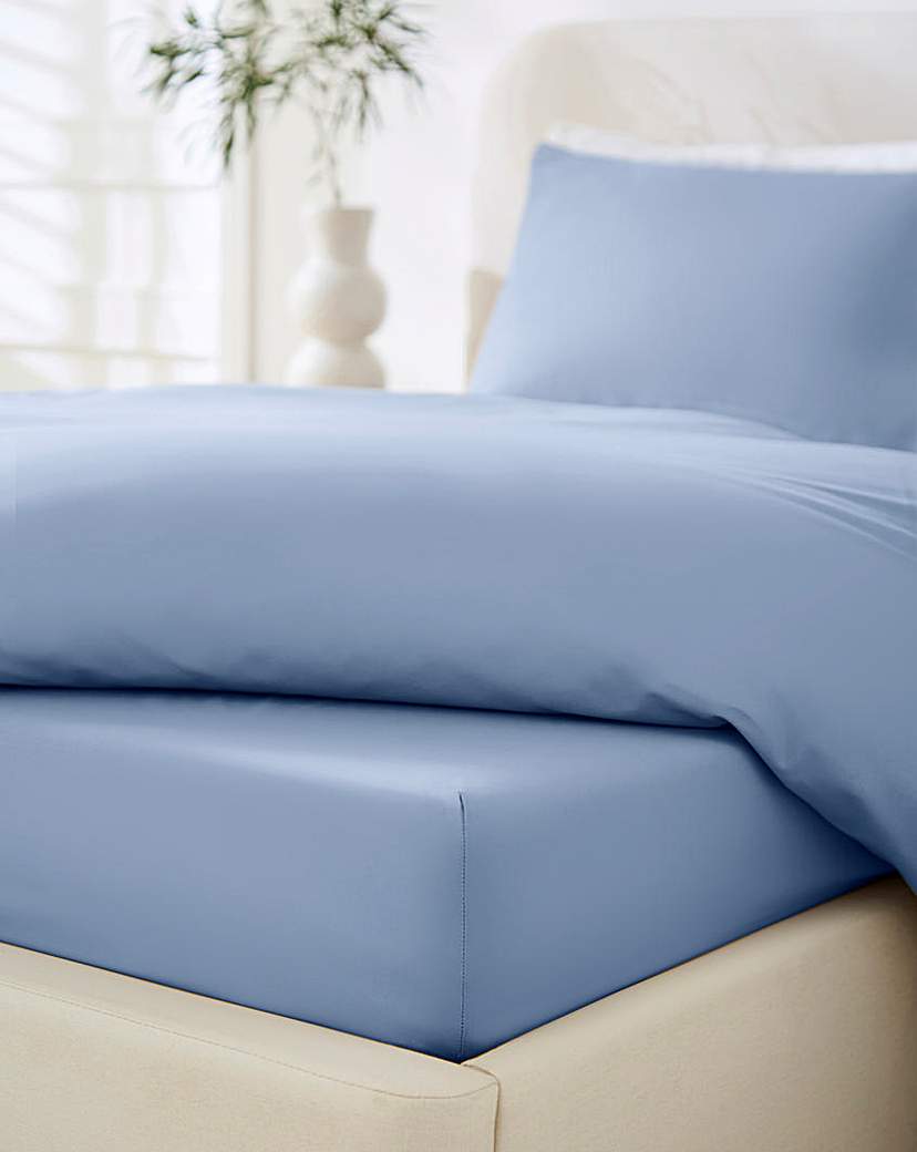 Non Iron Plain Dye 30cm Fitted Sheet …