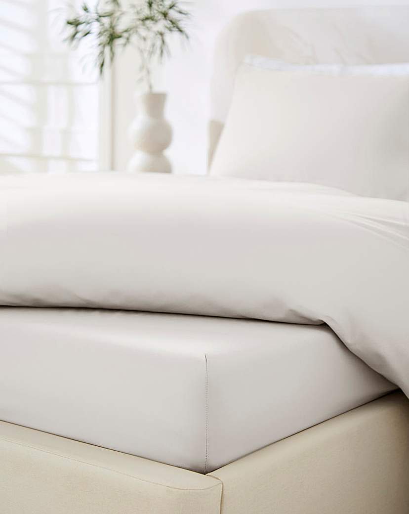 Non Iron Plain Dye 30cm Fitted Sheet …