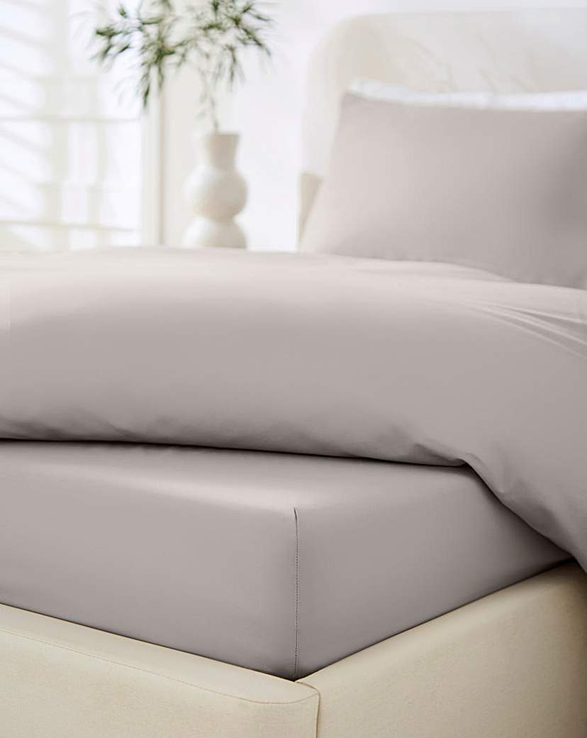 Non Iron Plain Dye 30cm Fitted Sheet …