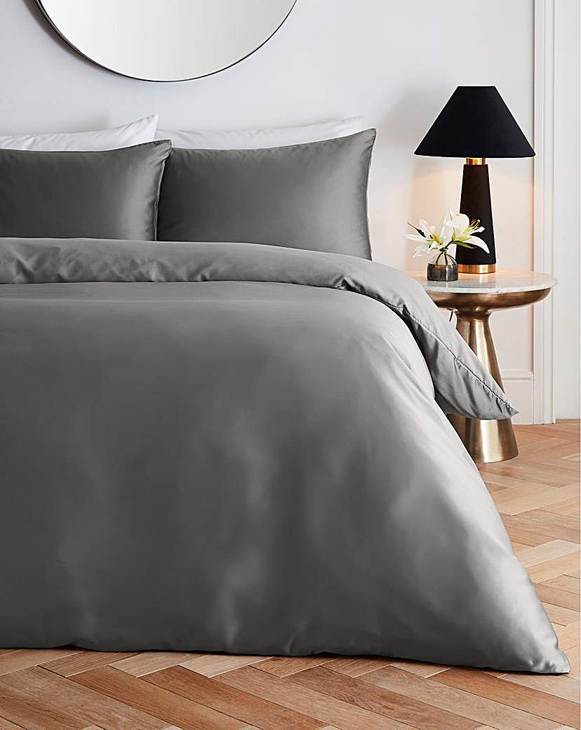 Faux Silk Matte Satin Duvet Set