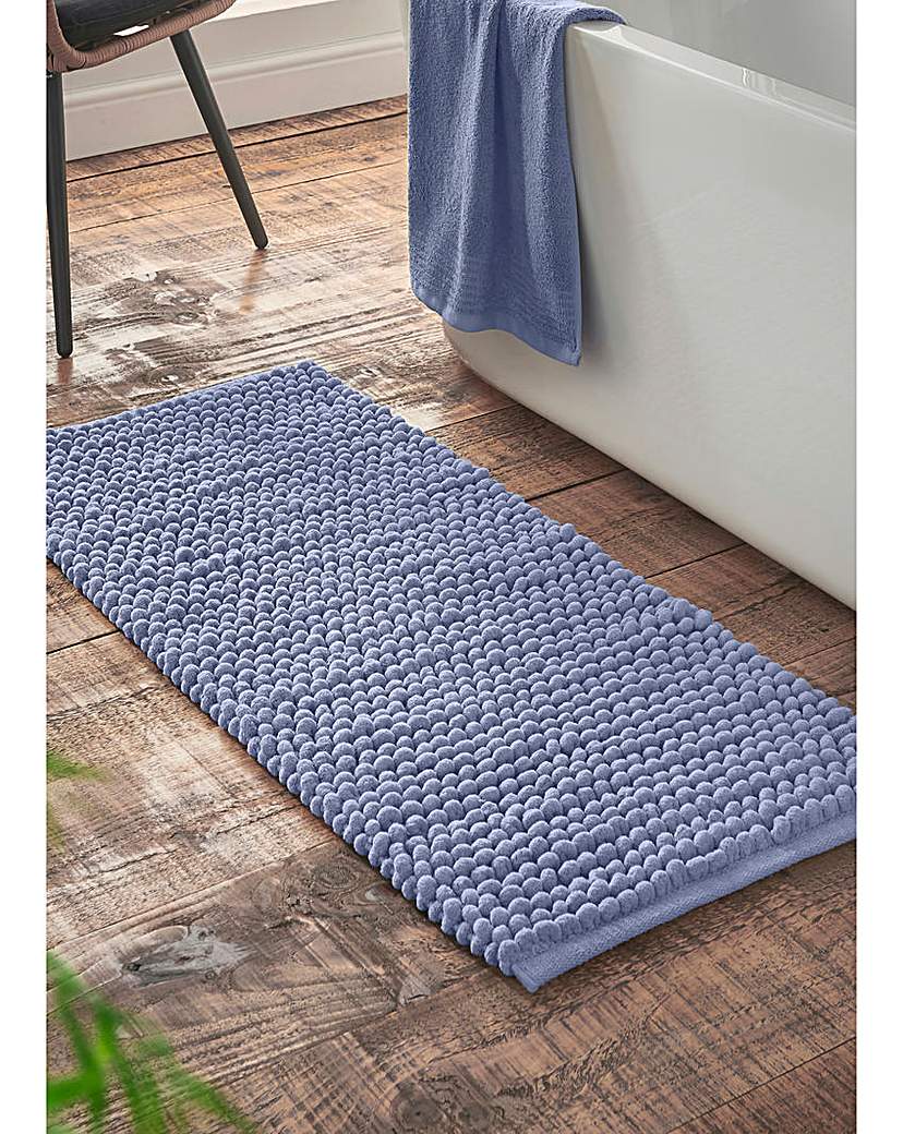 Bianca Aspen Bobble Bathroom Runners - Blue