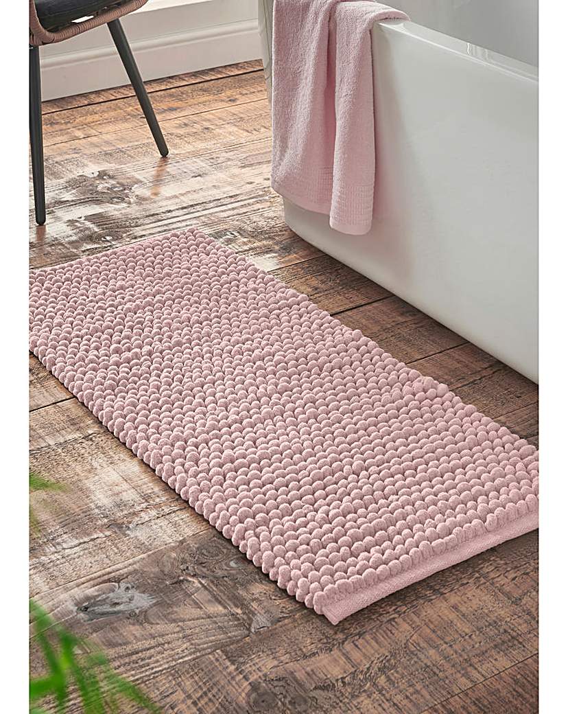 Bianca Aspen Bobble Bathroom Runners - Pink