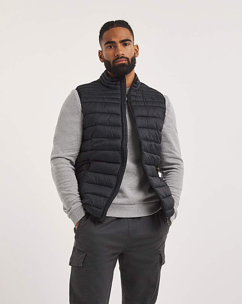 Black Lightweight WR Padded Gilet