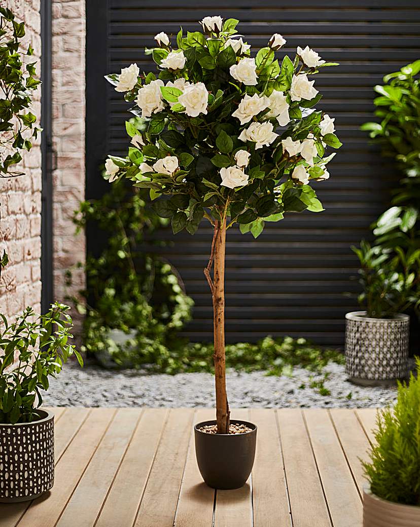 Artificial Rose Tree in Pot