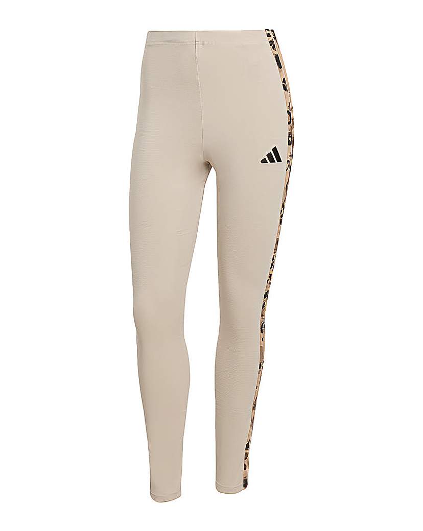 adidas 3 Stripe Leopard Legging