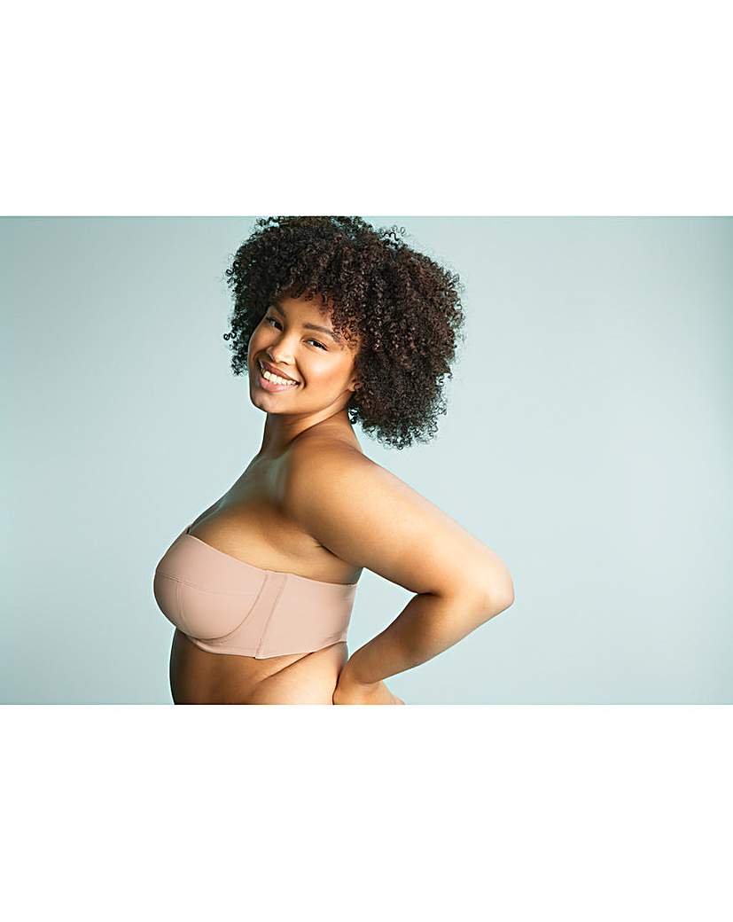 Sculptresse DD+ Dana Strapless Bra In Linen | UK Size 36DD Women's