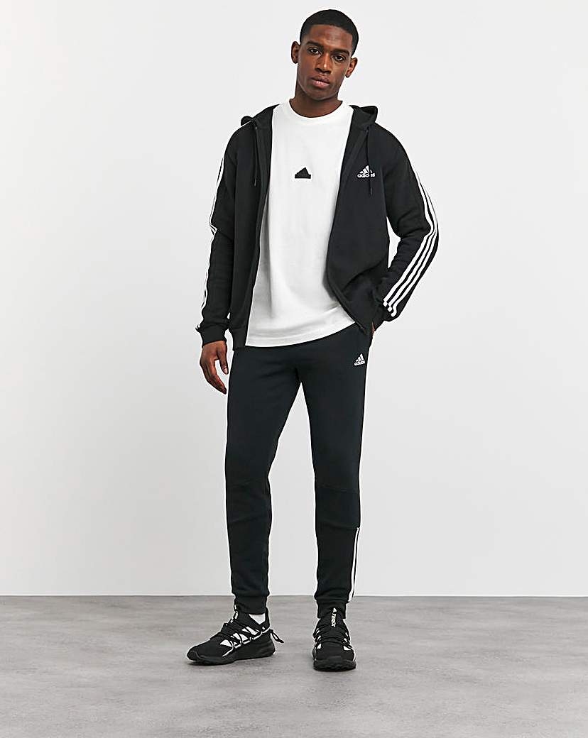 adidas 3-Stripes Fleece Full Zip Hoodie