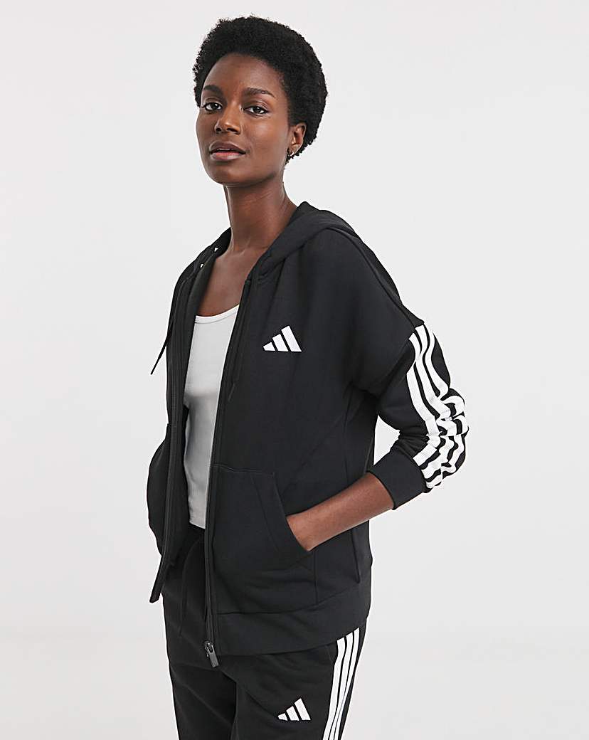 adidas 3 Stripes Fleece Hoodie