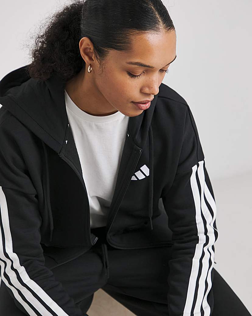 adidas 3 Stripes Fleece Hoodie