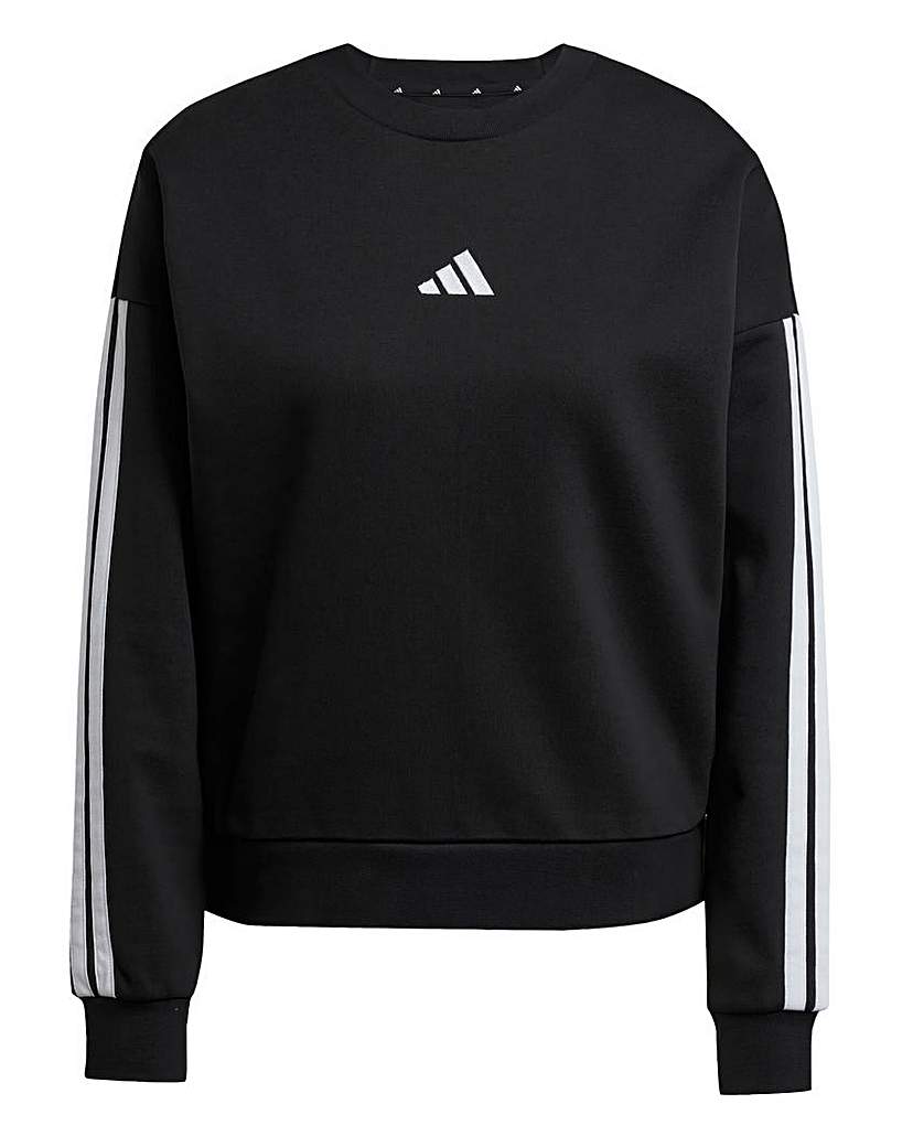 adidas 3 Stripes Fleece Sweatshirt
