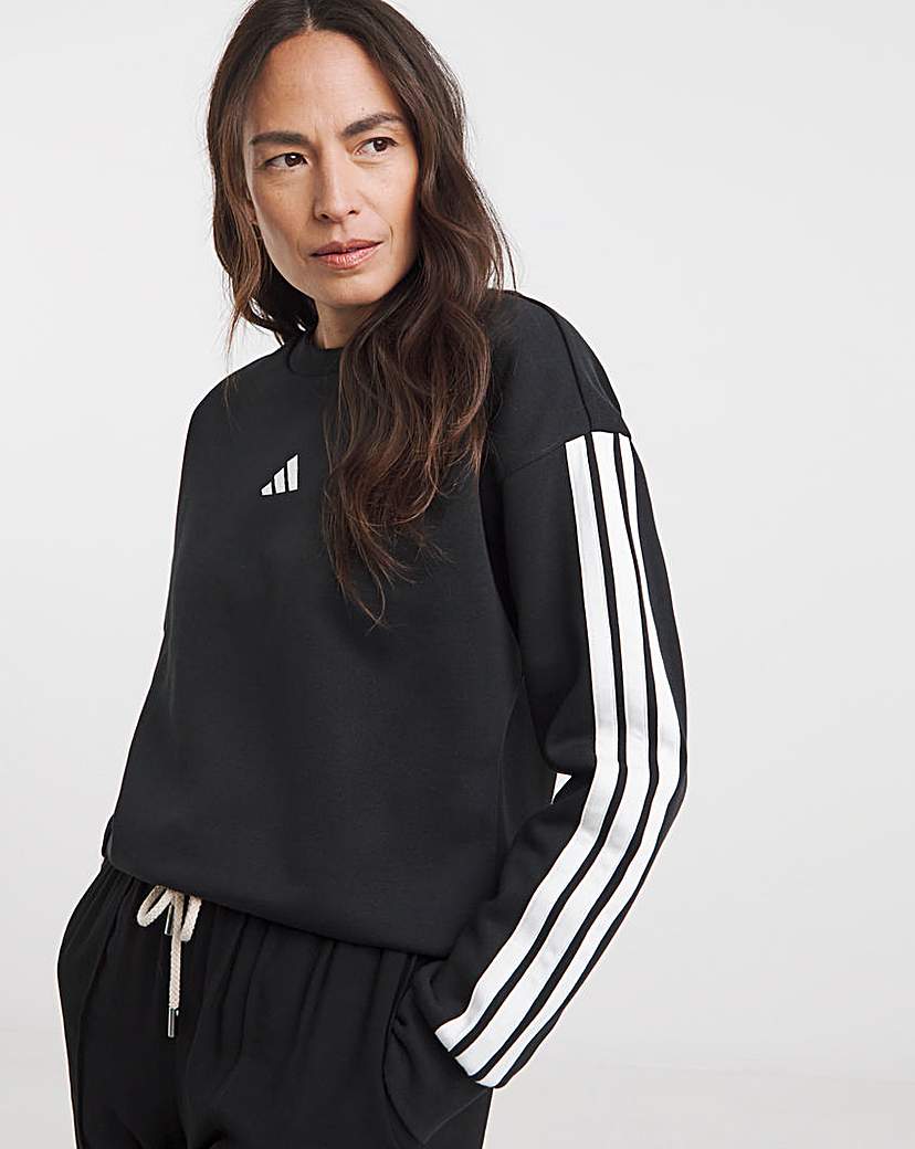 adidas 3 Stripes Fleece Sweatshirt