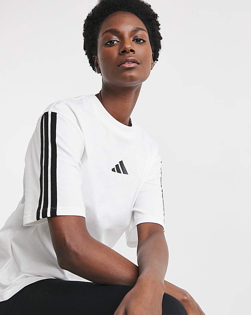 adidas 3 Stripes Boyfriend T-Shirt