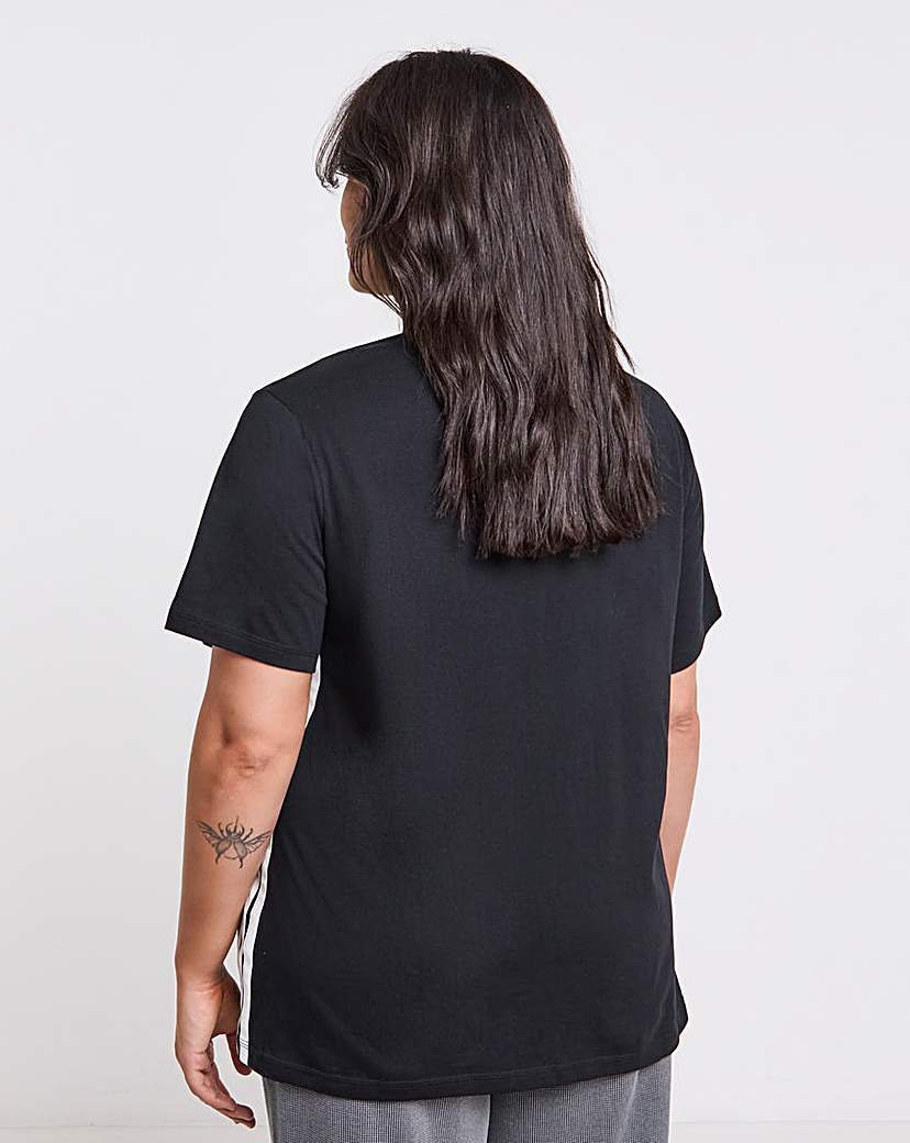adidas 3 Stripes T-Shirt Plus Size