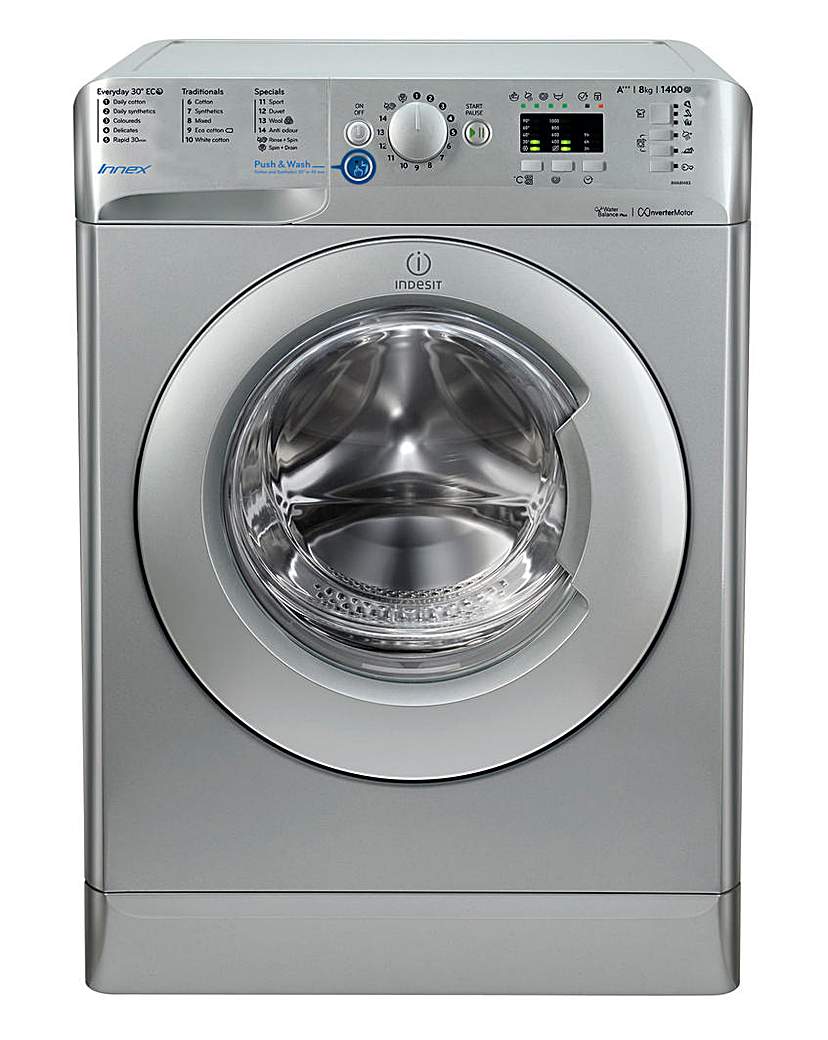 INDESIT 8KG 1400RPM WASHING MACHINE