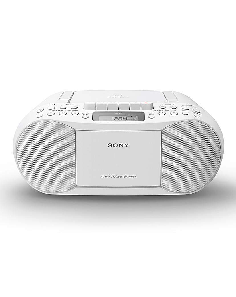 Sony CFD-S70 CFDS70W.CEK Analogue Radio with FM Tuner and CD Player - White