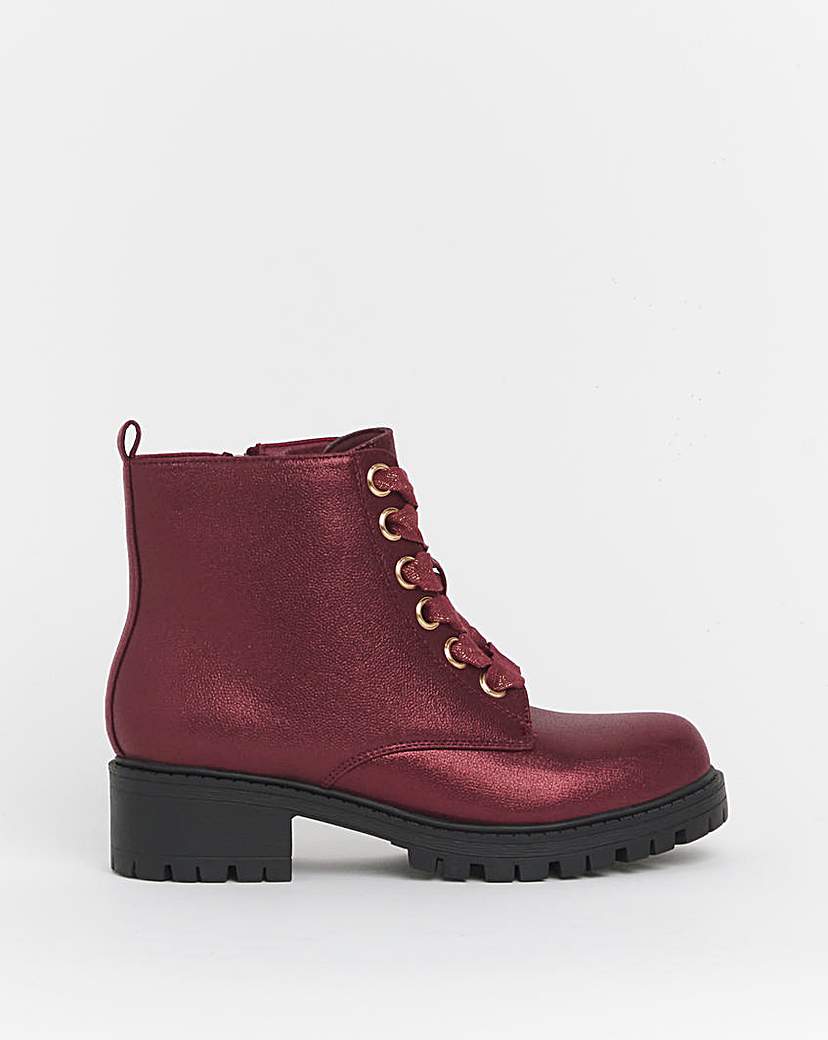 New In - Joe Browns Chunky Lace Up Boot E Fit