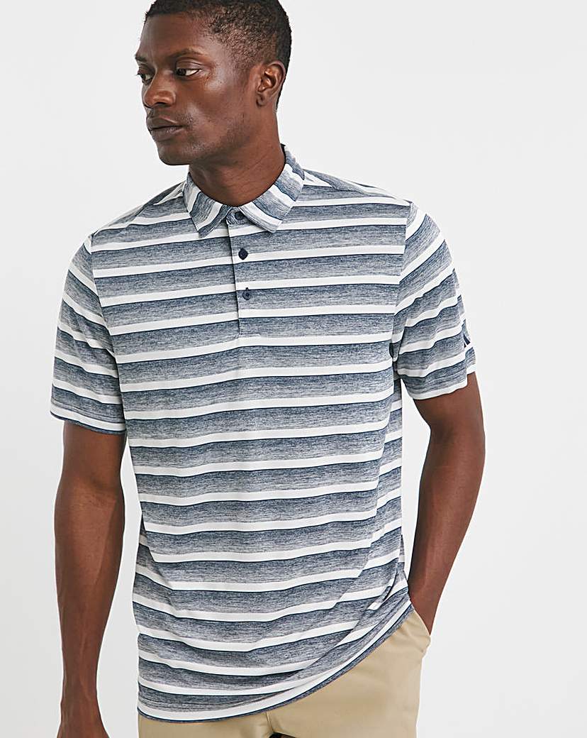 adidas Golf Two Colour Stripe Polo