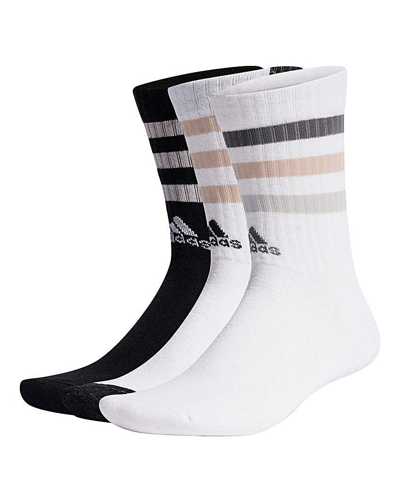 adidas 3 Stripes Crew Pack Socks