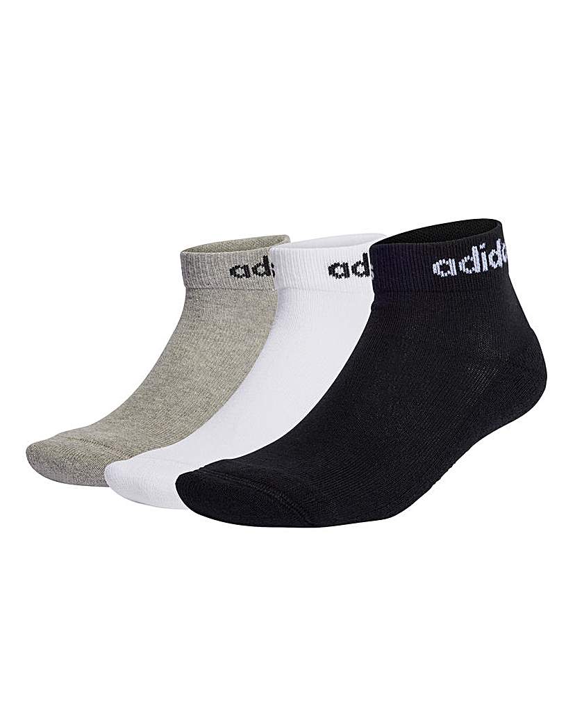 adidas 3 Pack Ankle Socks