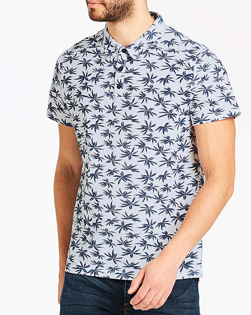 Image of Joe Browns Palm Print Polo Long