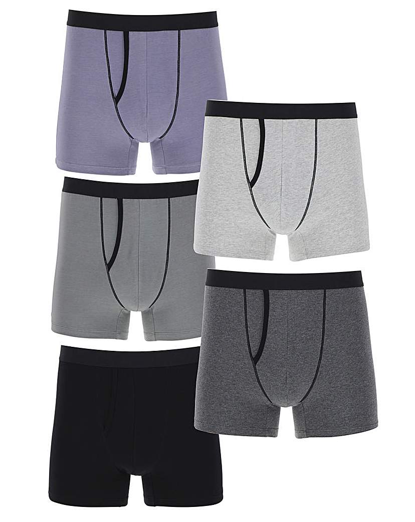 Image of Pack of 5 Grey Mix A-Fronts