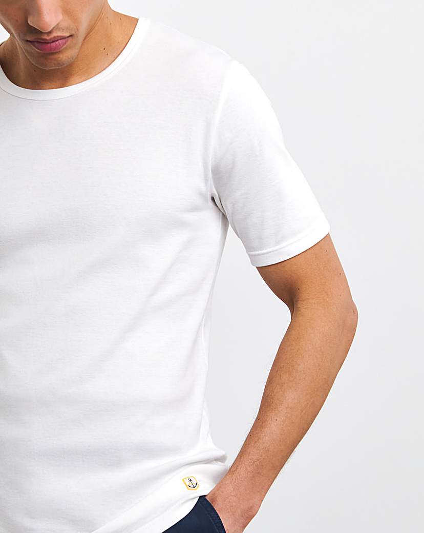 Armor Lux 2 Pack T-Shirt - Navy/White