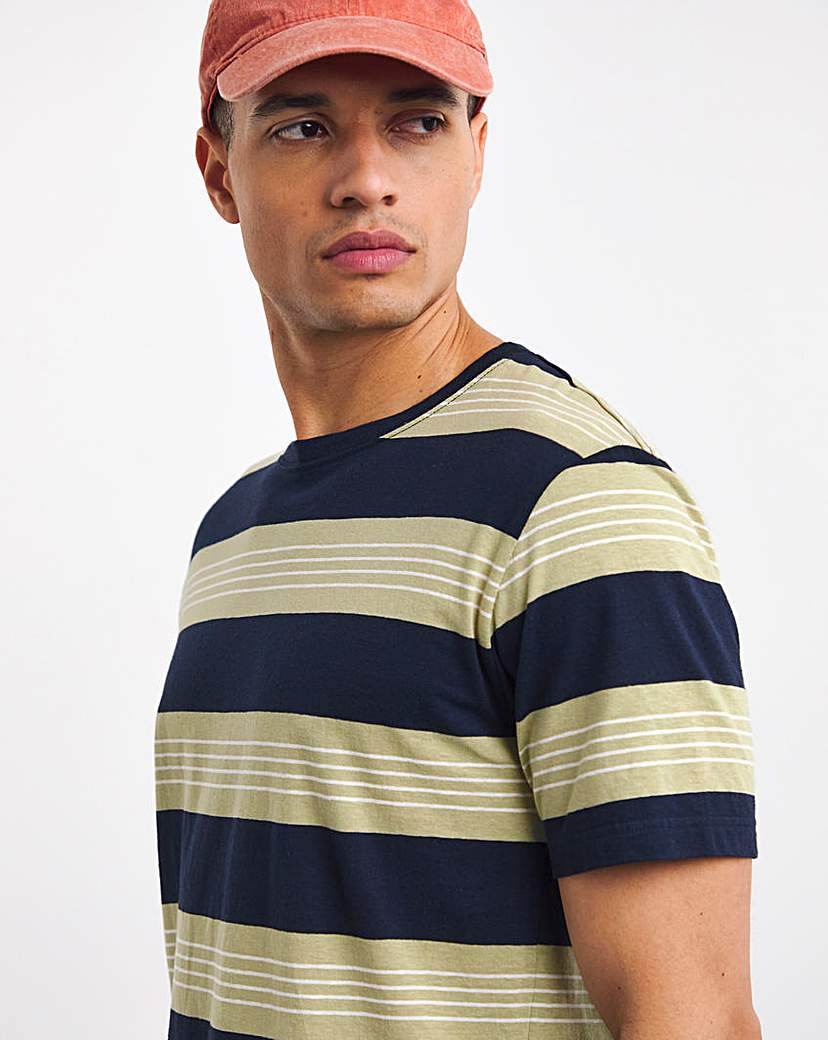 Armor Lux Striped Crew Neck T-Shirt