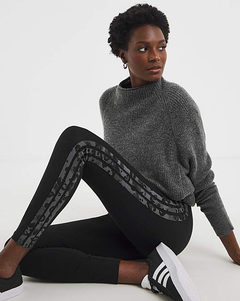 New In - adidas Leopard Print 3 Stripe Legging