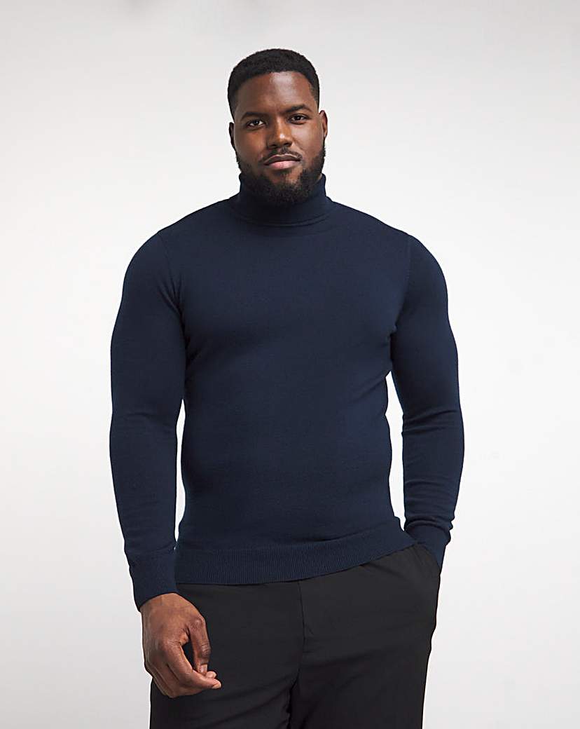 Merino Wool Roll Neck Jumper