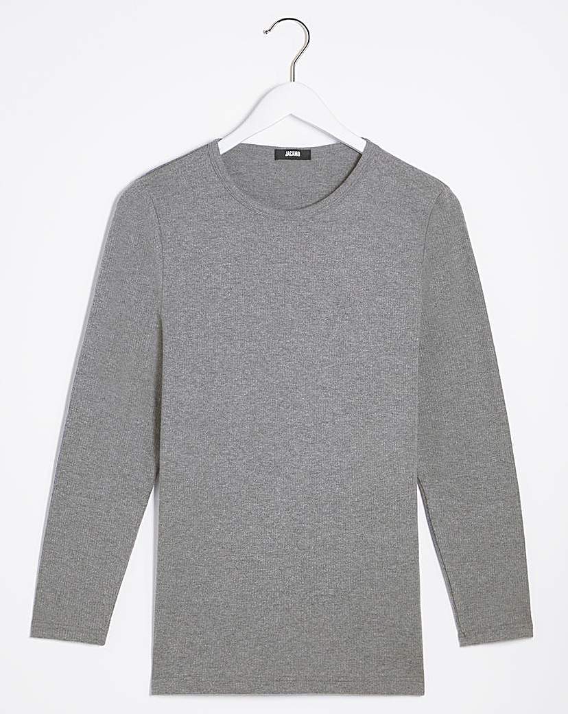 charcoal thermal l/s t-shirt