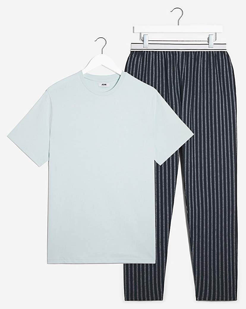 T-shirt and Woven Pant Pyjama Set