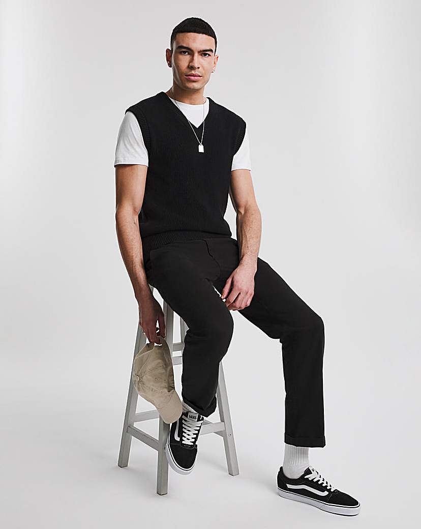 V Neck Knitted Sweater Vest