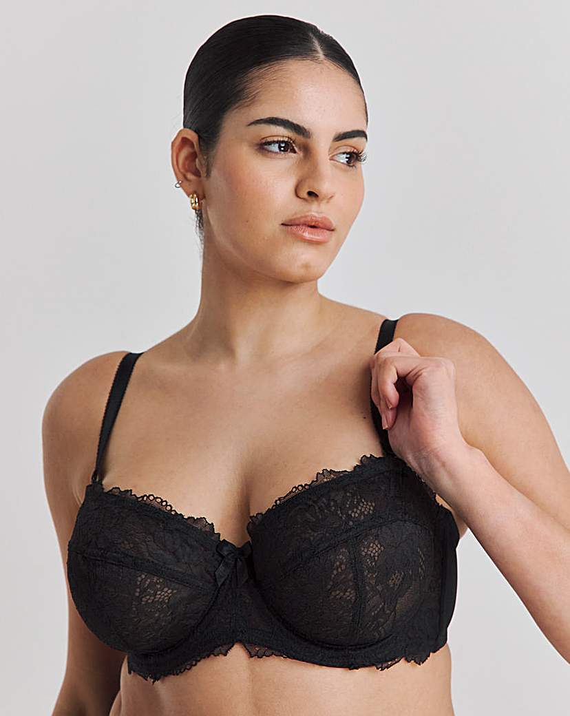 Ella Lace Multiway Wired Bra Black