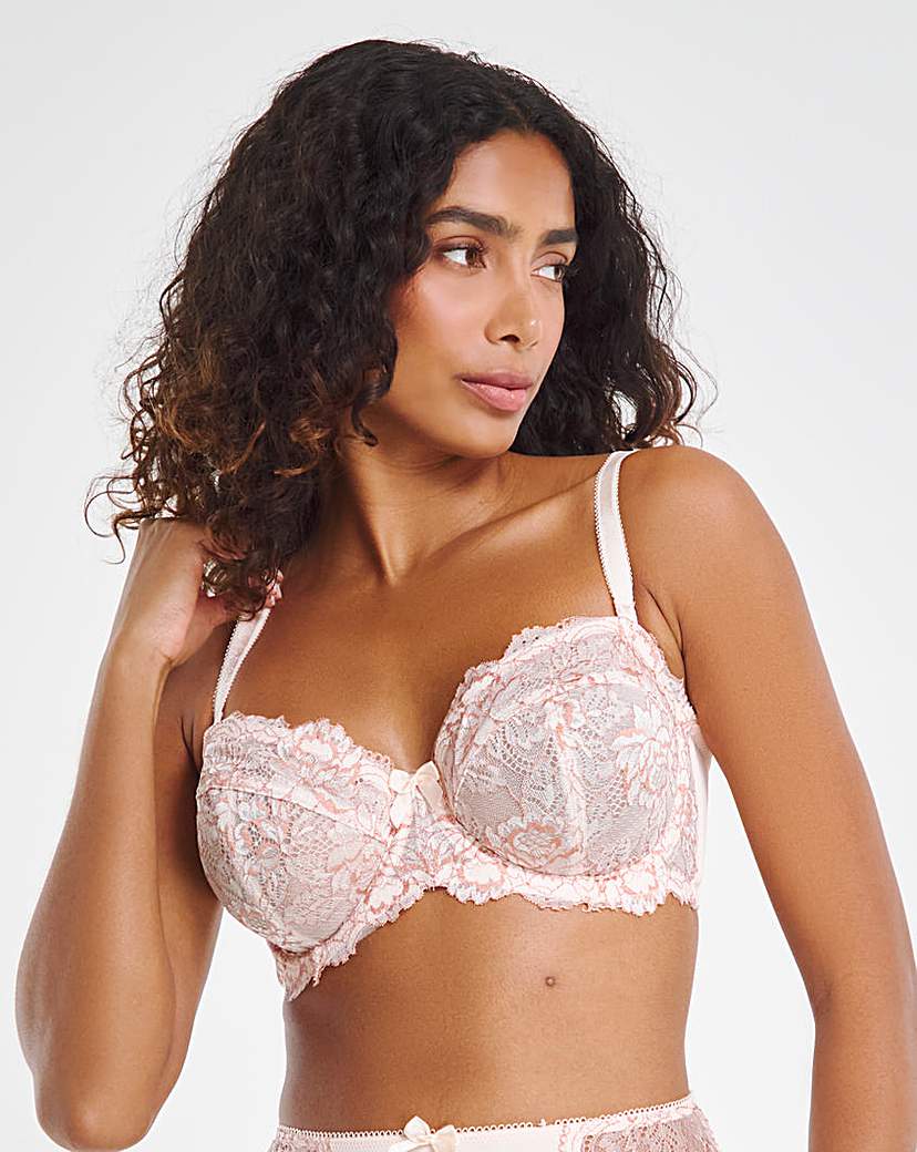 Ella Lace Multiway Wired Bra Blush