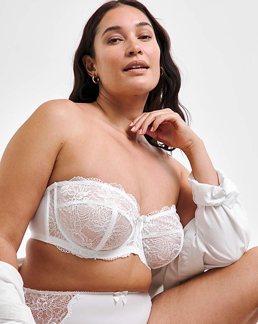 Ella Lace Multiway Wired Bra White