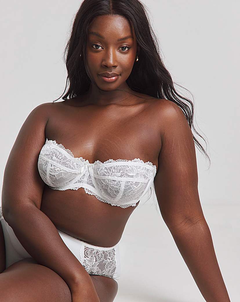 Ella Lace Multiway Wired Bra White