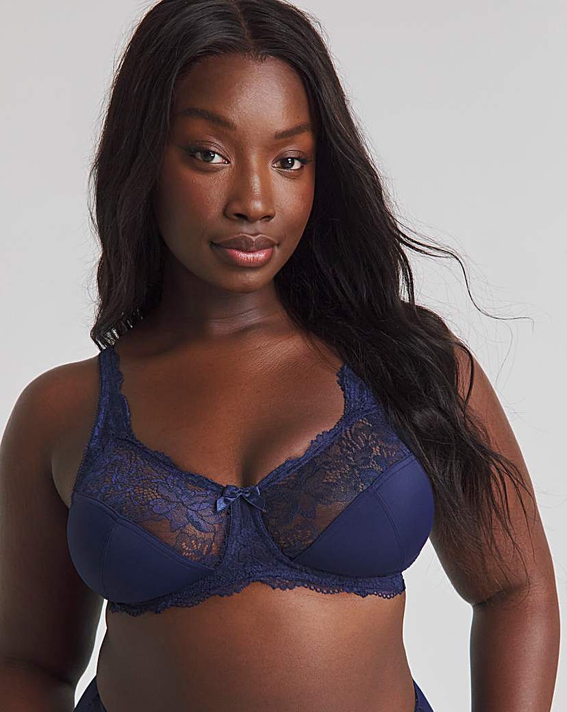 2 Pack Ella Lace Non Wired Full Cup Bras