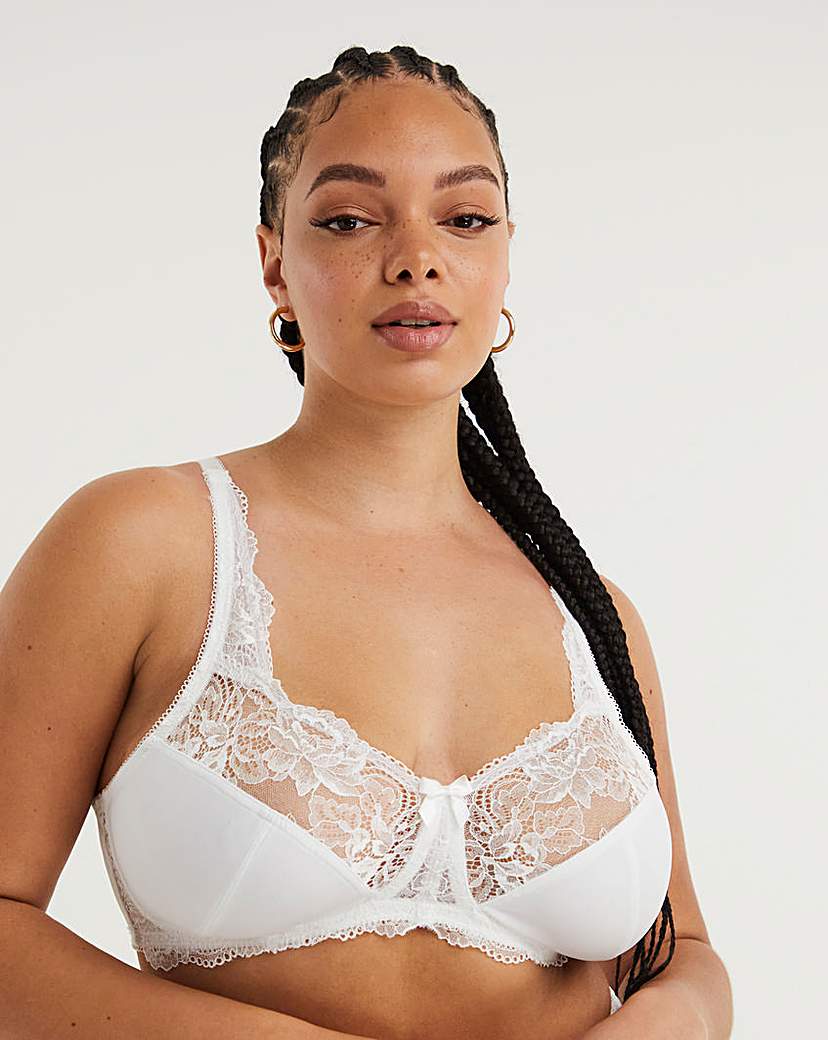 2 Pack Ella Lace Non Wired Full Cup Bras