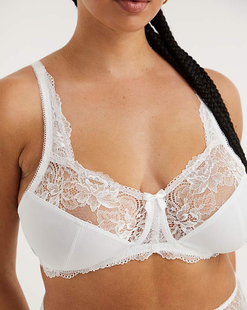 2 Pack Ella Lace Non Wired Full Cup Bras