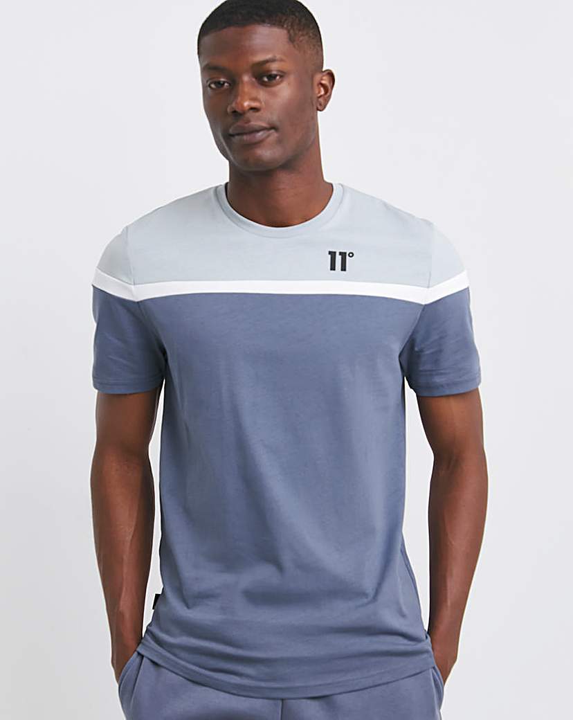 11 Degrees Contrast Panel T-Shirt