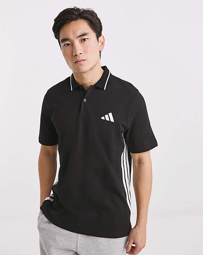 New In - adidas 3 Stripes Pique Polo