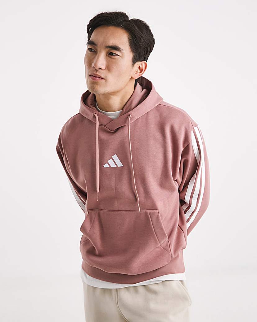 New In - adidas 3 Stripes Fleece Hoodie