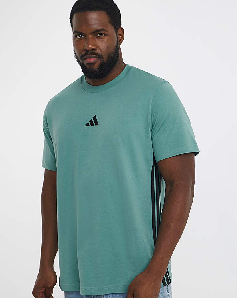 adidas 3 Stripes TShirt Teal adidas Size …