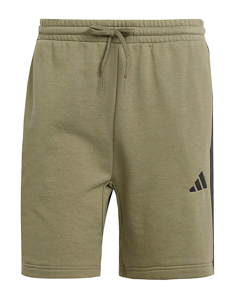 New In - adidas 3 Stripe French Terry Shorts