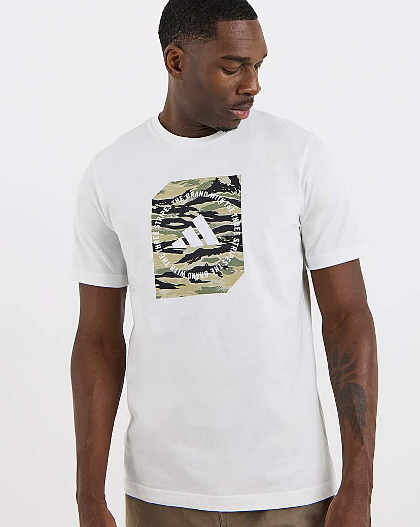New In - adidas Camo Box Logo T-Shirt