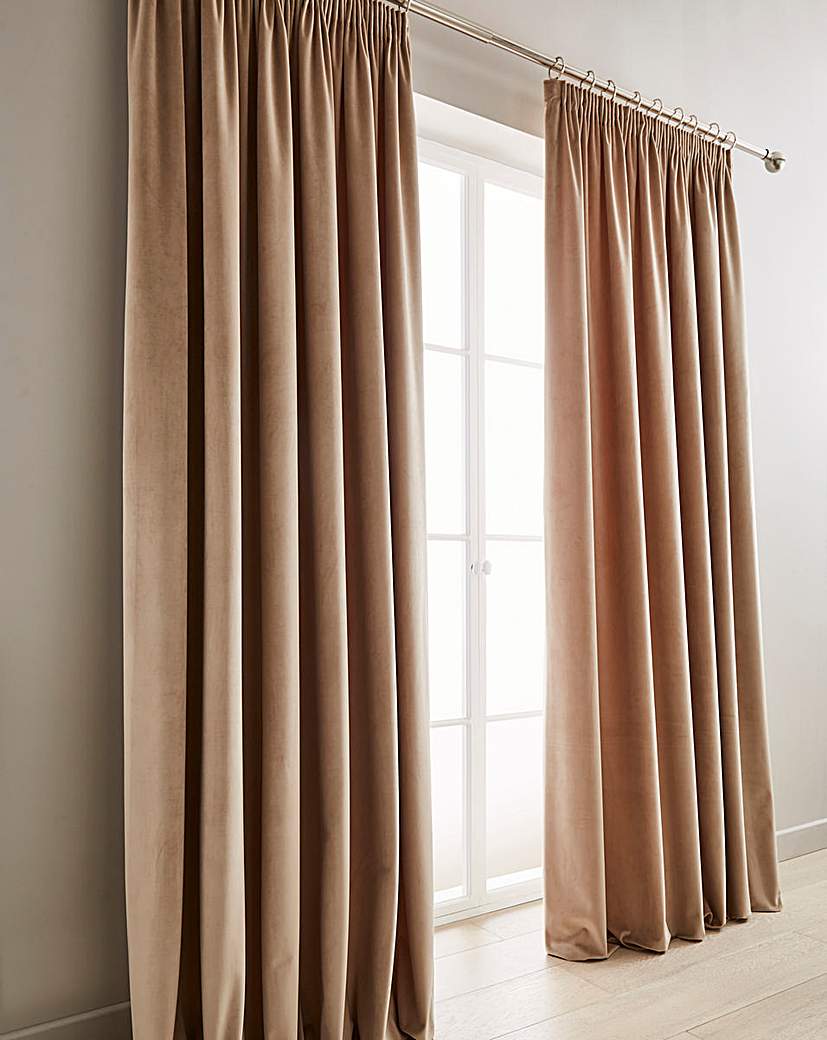 Luxury Velour Pencil Pleat Curtains