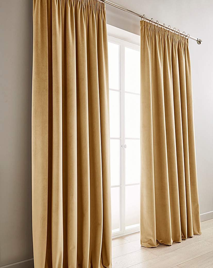 Luxury Velour Pencil Pleat Curtains